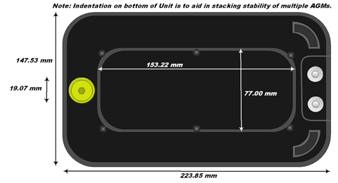 AGM Specification - Bottom View